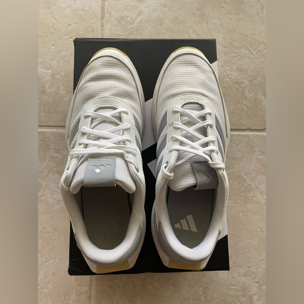 Adidas Men’s S2G SL 24 Spikeless Golf Shoes US Sz. 9 White/Silver - Picture 6 of 11